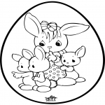 Temaer - Easter egg - Pricking card 1