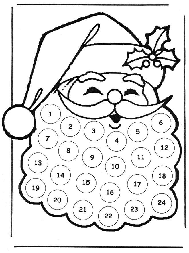 adventskalender kerstman - Kreativitet Jul