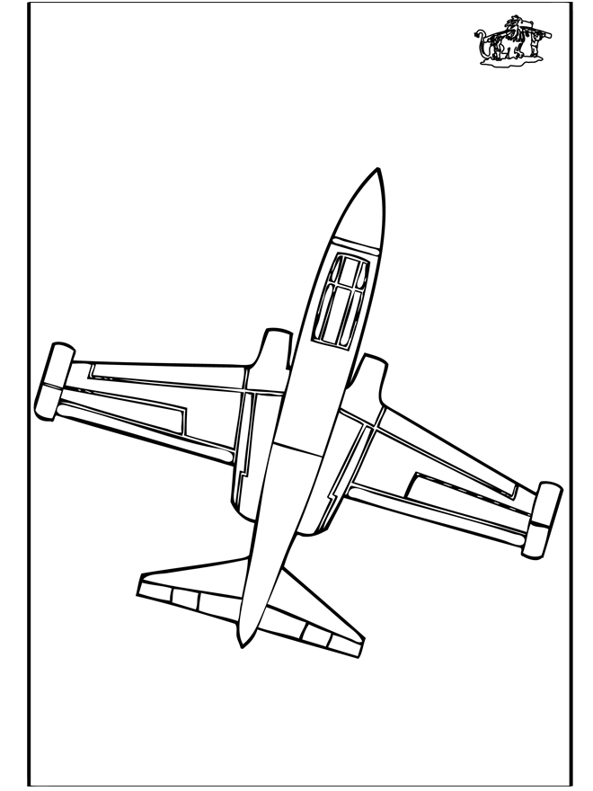 Airplane 2 - Fargeleggingstegninger fly