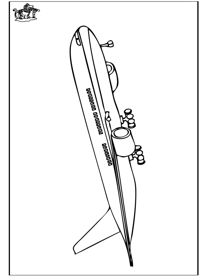 Airplane 5 - Fargeleggingstegninger fly