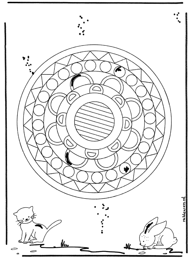 Animal geomandala 1 - Dyremandalaer