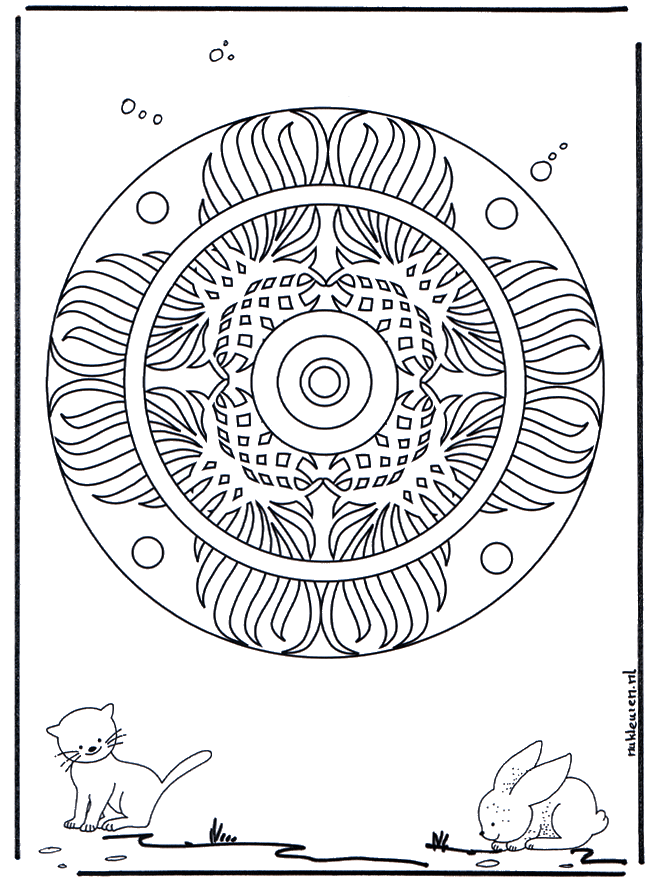 Animal geomandala 3 - Dyremandalaer