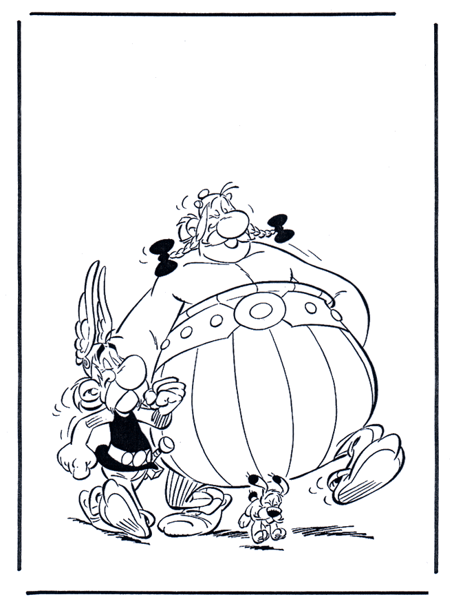 Asterix 6 - Fargeleggingstegning Asterix