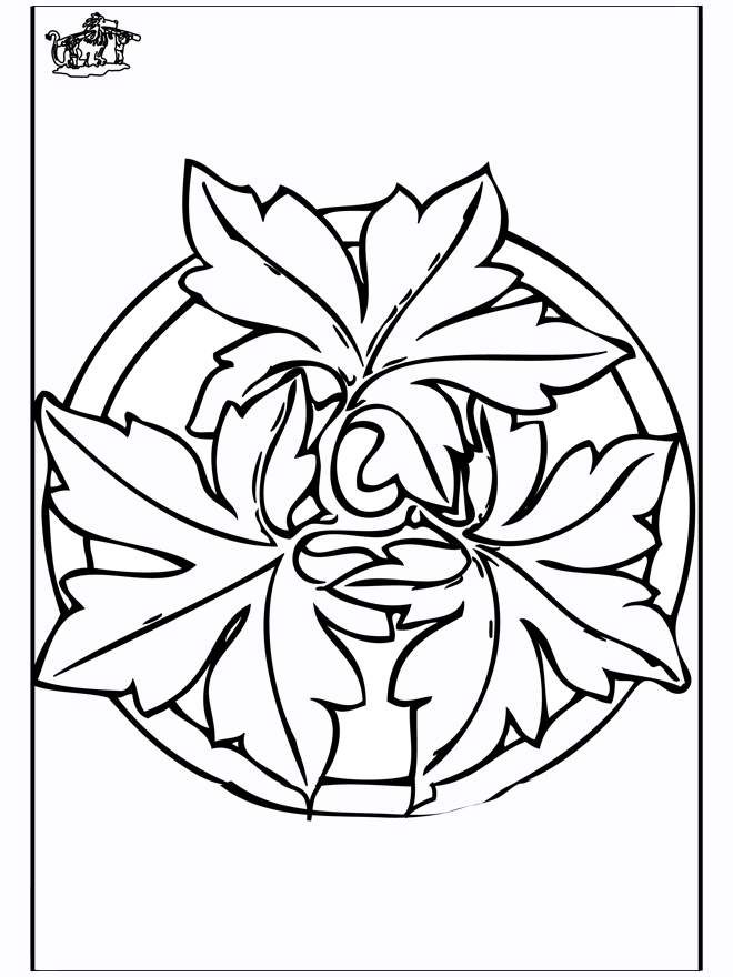 Autumn mandala 2 - Blomstermandalaer