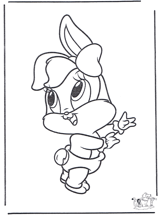 Baby Bugs Bunny - Fargeleggingstegninger gnagerdyr