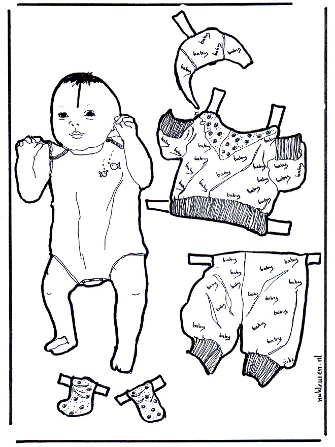 Baby dress up - Kreativitet papirdukker