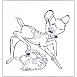 Tegneseriefigurer - Bambi and Thumper