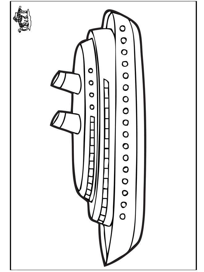 Boat - Fargeleggingstegninger skip