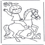 Dyr - Boy on horse
