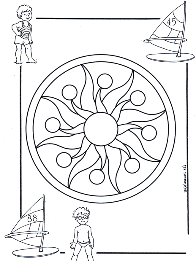 Children mandala 1 - Småbarnsmandalaer