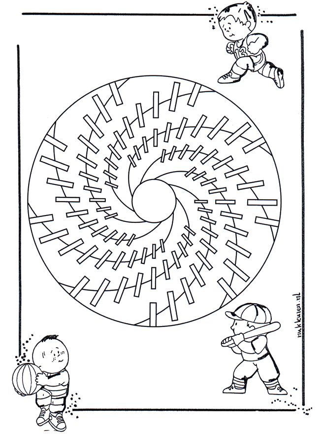 Children mandala 18 - Småbarnsmandalaer