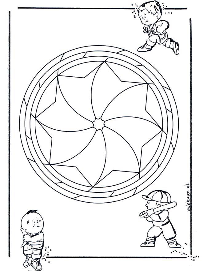 Children mandala 19 - Småbarnsmandalaer