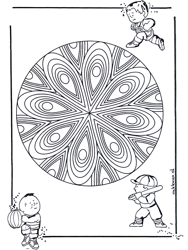 Children mandala 21 - Småbarnsmandalaer