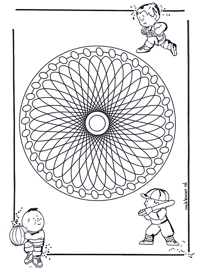 Children mandala 23 - Småbarnsmandalaer