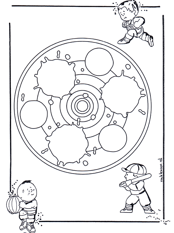 Children mandala 24 - Småbarnsmandalaer