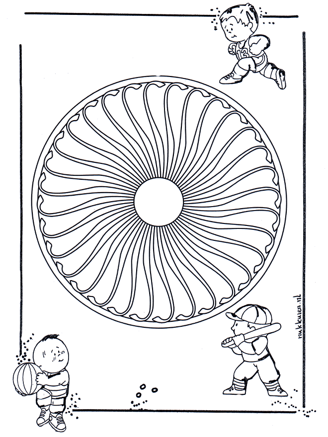 Children mandala 26 - Småbarnsmandalaer