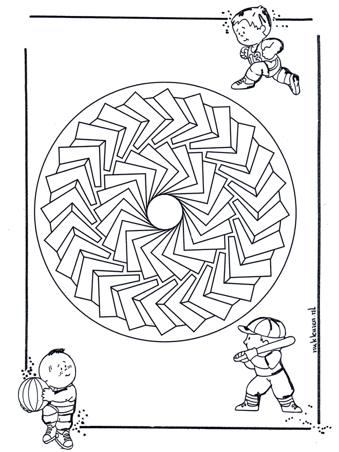 Children mandala 27 - Småbarnsmandalaer