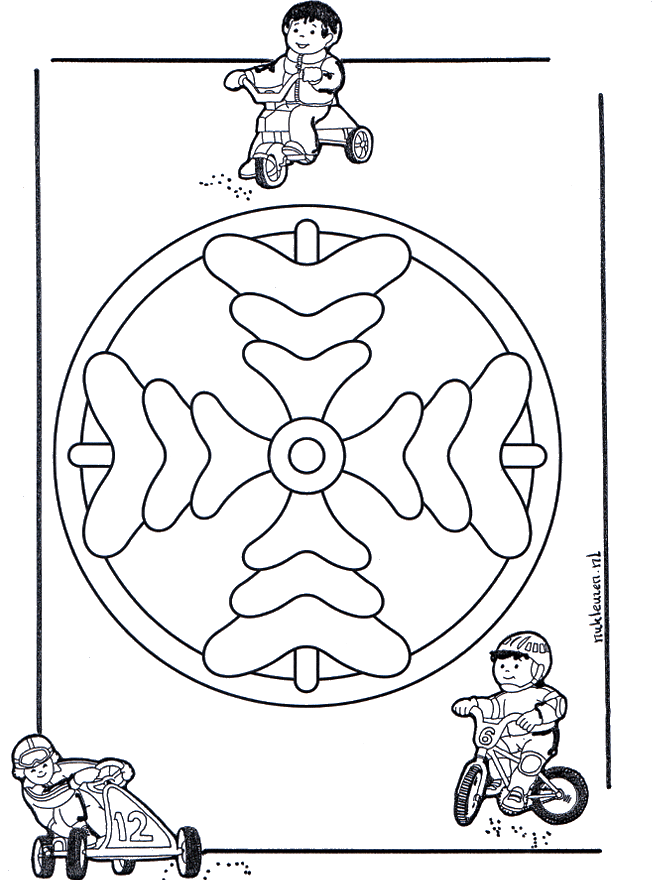 Children mandala 8 - Småbarnsmandalaer