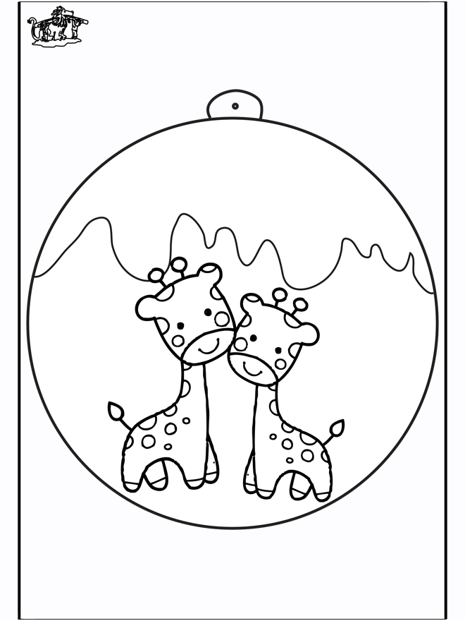 Christmas ball giraffe - Kreativitet Jul