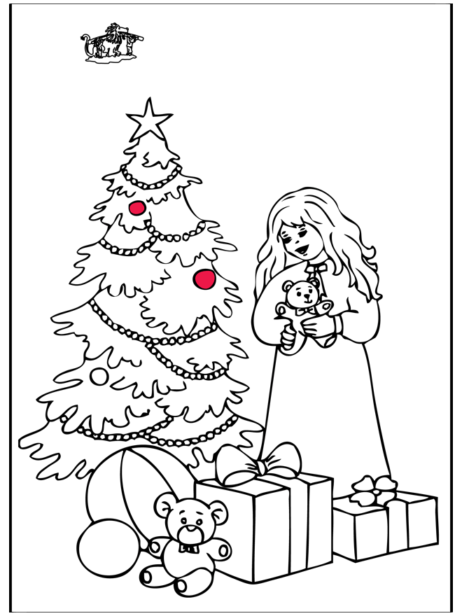 Christmastree 4 - Fargeleggingstegninger Jul