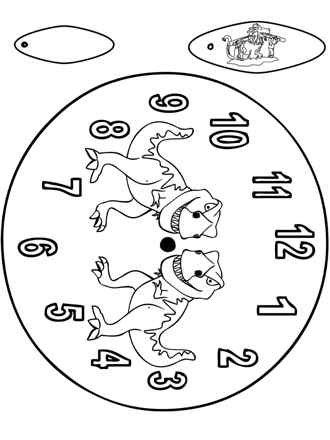 Clock dino - Kreativ med å bygge