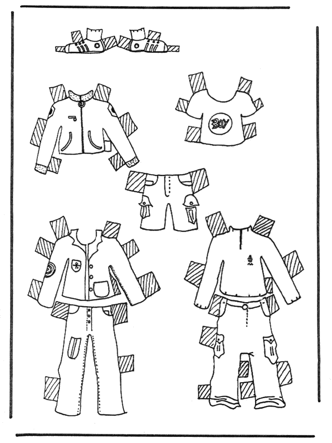 Cloth paper doll 1 - Kreativitet papirdukker