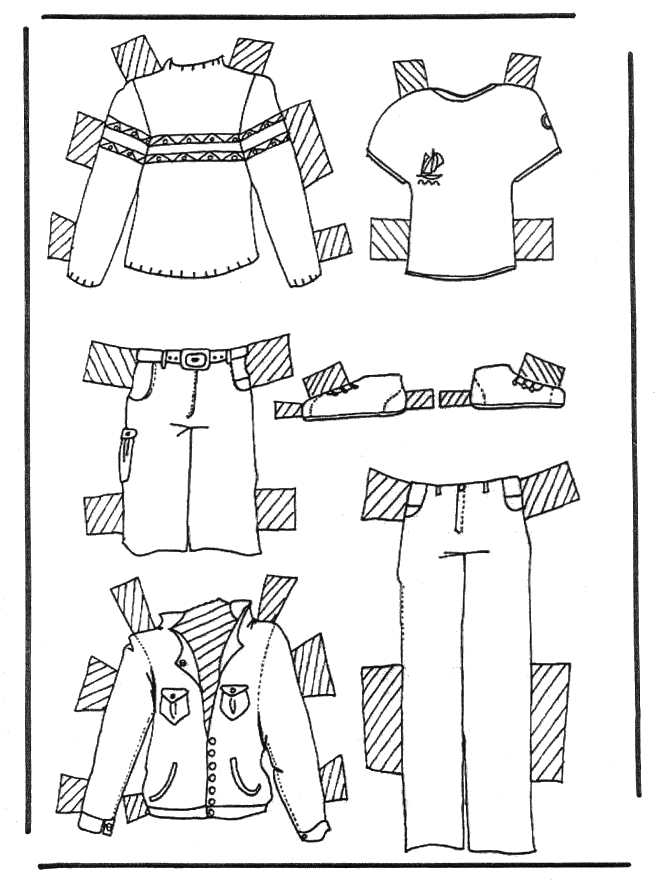 Cloth paper doll 2 - Kreativitet papirdukker