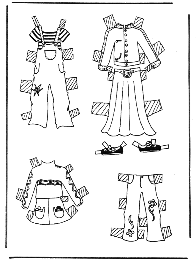 Cloth paper doll 3 - Kreativitet papirdukker