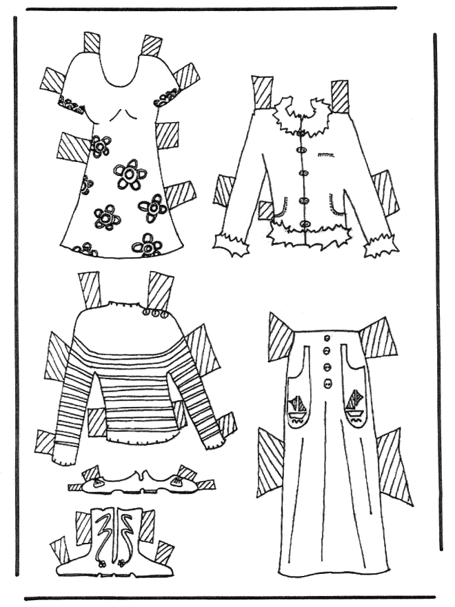 Cloth paper doll 6 - Kreativitet papirdukker