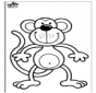 Coloring page Monkey