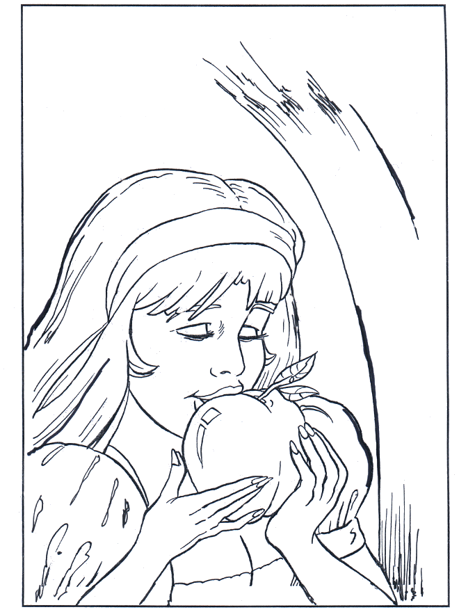 Coloring page Snow White - Eventyr fargeleggingstegninger