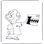 Litt av hvert - Coloring pages dentists