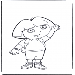 Småbarn - Coloring pages Dora the Explorer 