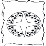 Mandala - Coloring pages mandala football