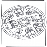 Mandala - Coloring pictures mandala car