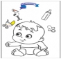 Coloringpage baby 3