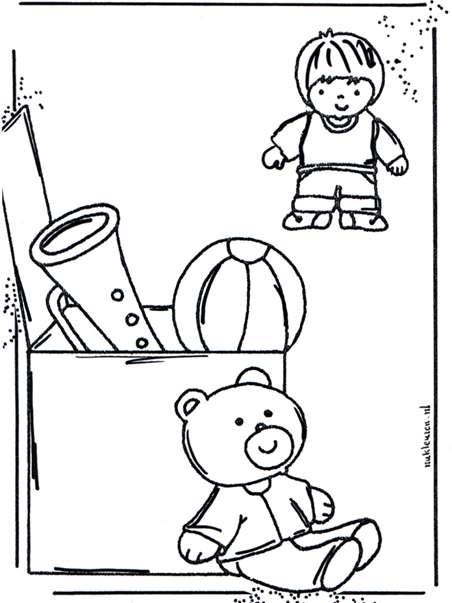 Coloringpage toys 1 - Fargeleggingstegning leketøy