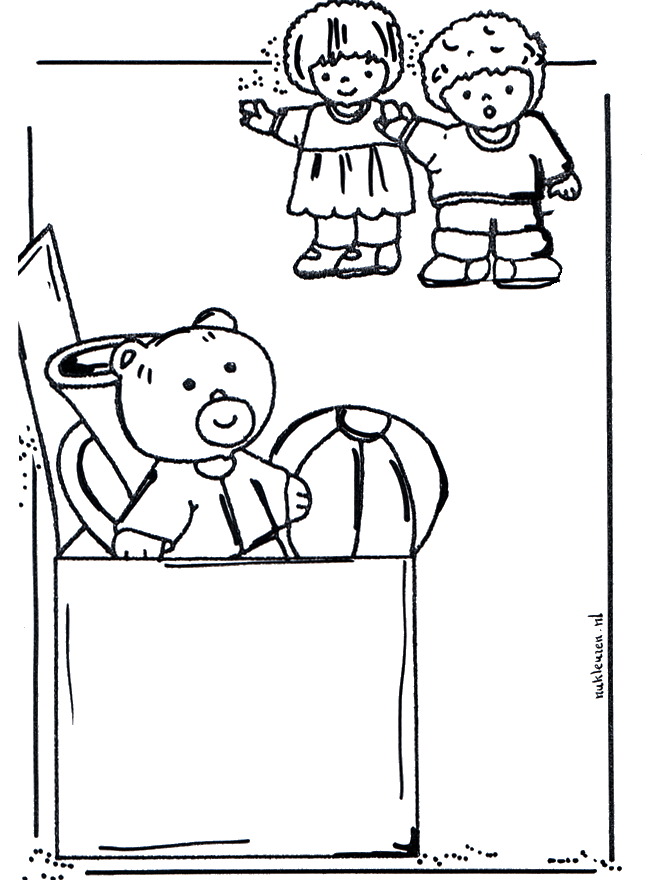 Coloringpage toys 2 - Fargeleggingstegning leketøy