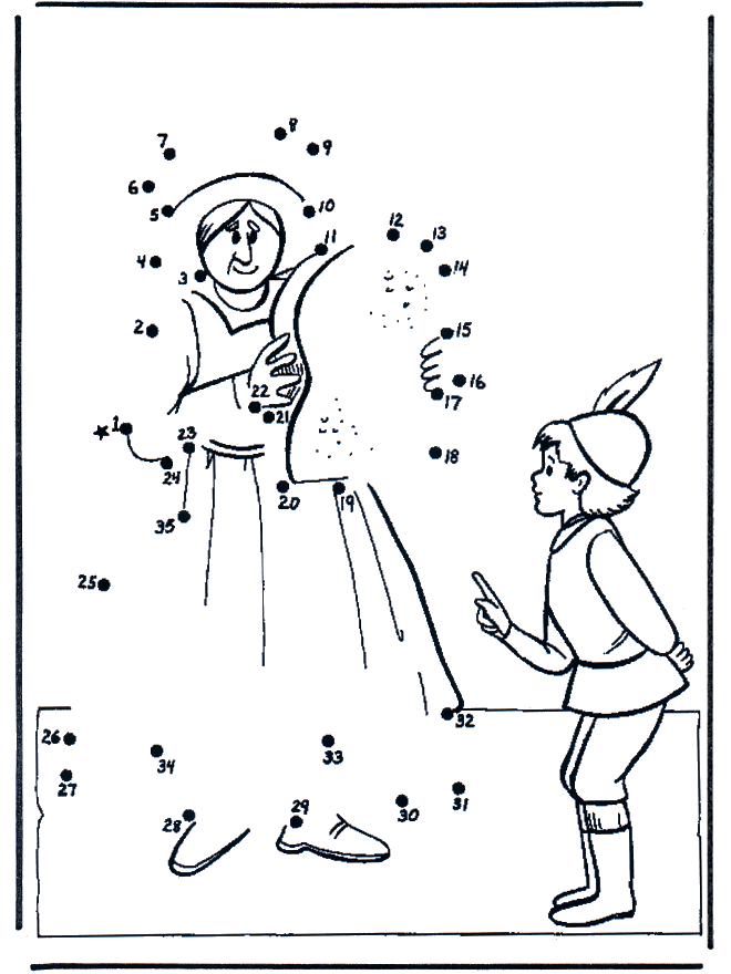 Connect the Dots - boy 1 - Siffertegning