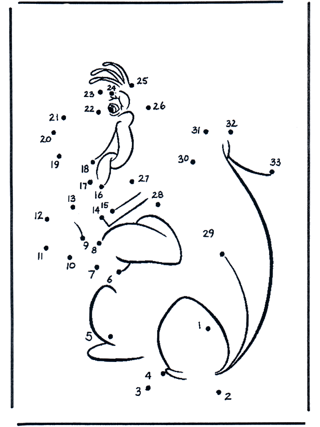 Connect the Dots - dino - Siffertegning