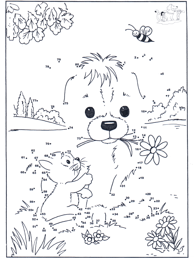 Connect the Dots - dog 3 - Siffertegning