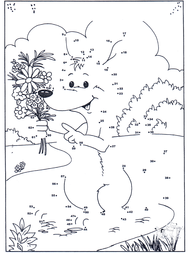 Connect the Dots - mice - Siffertegning