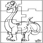 Dyr - Dino puzzel