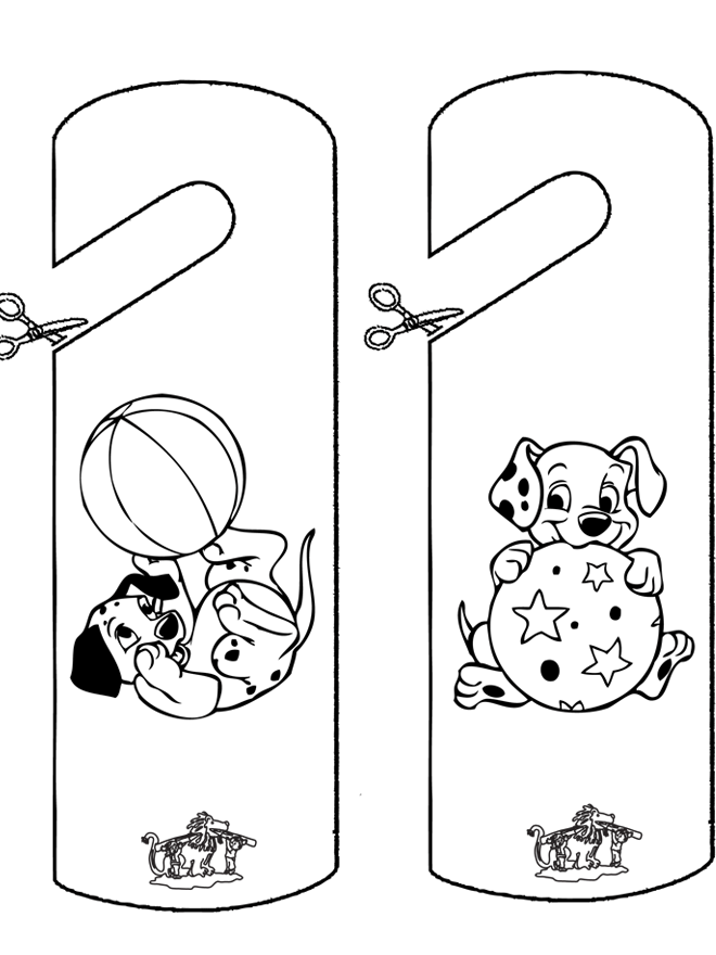 Doormark 101 Dalmatians - Kreativ med å bygge