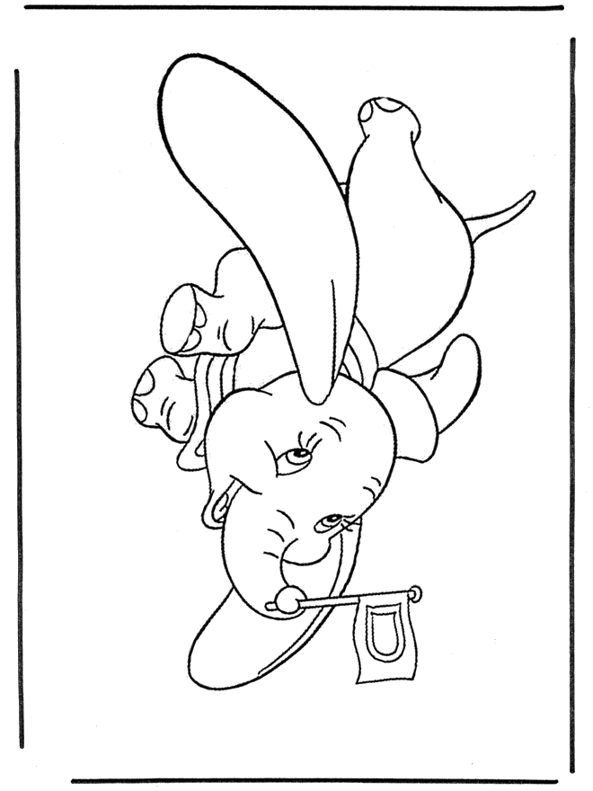 Dumbo 2 - Fargeleggingstegning Dumbo
