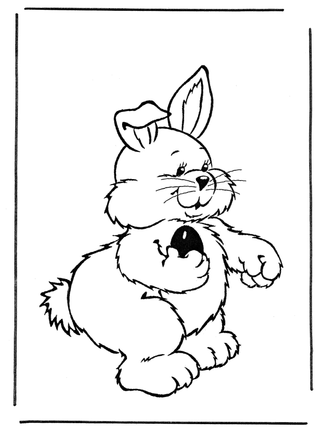 Easterbunny 6 - Fargeleggingstegninger Påske