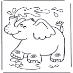 Småbarn - Elephant with water