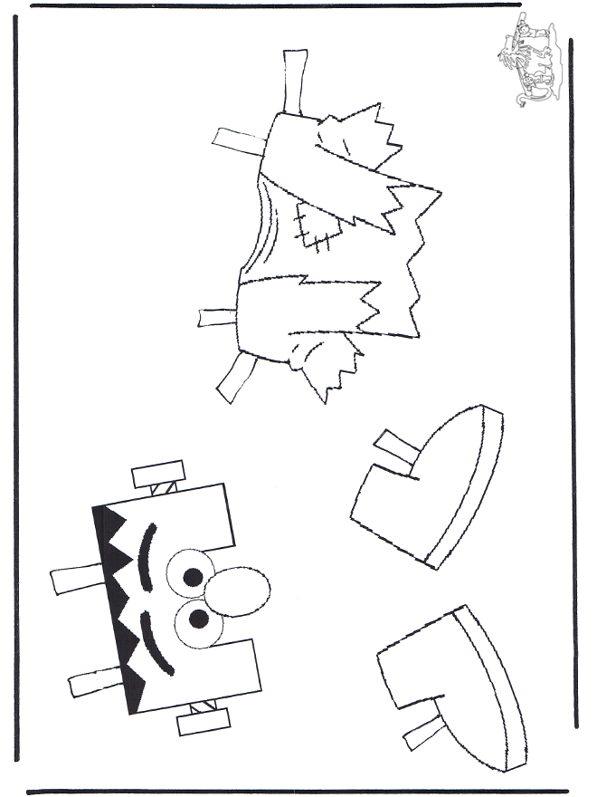 Elmo's Clothes 1 - Kreativitet papirdukker