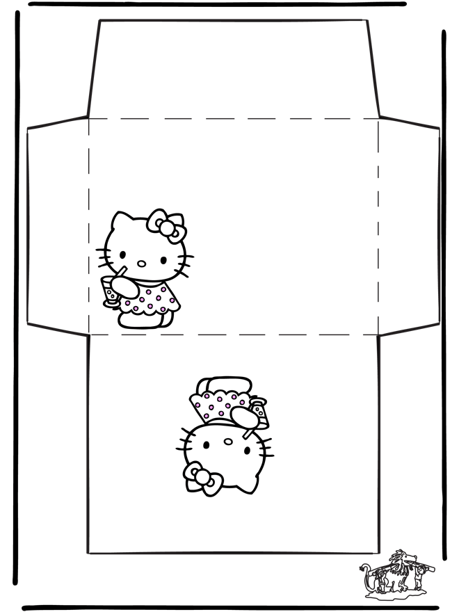 Envelope Hello Kitty - Kreativitet brevpapir