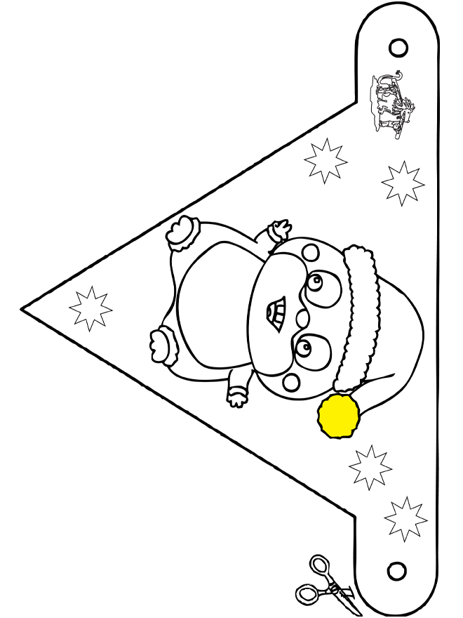 Flag Christmas hamster - Kreativ med å bygge